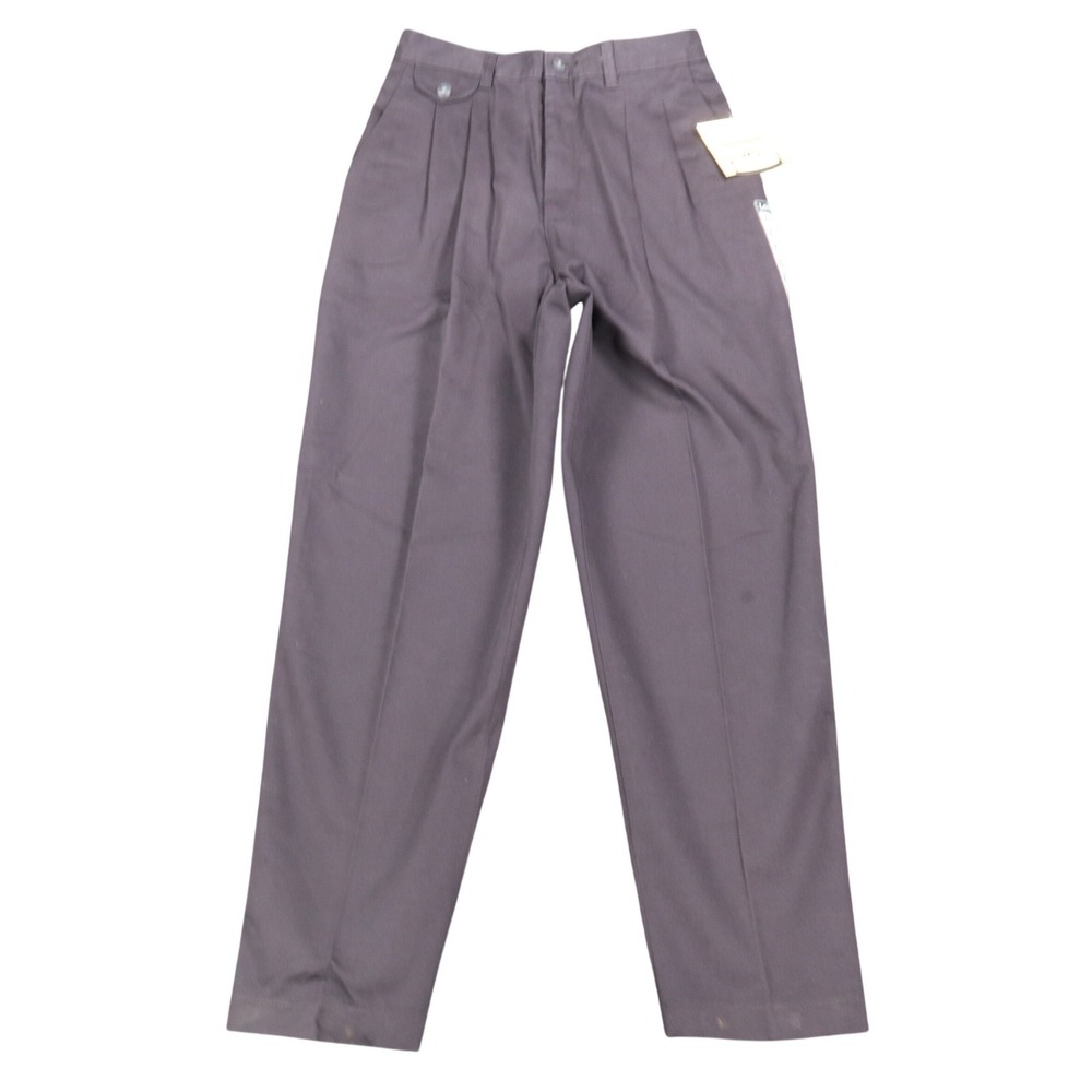 Lee Casuals Pants Womens 8 Short Vintage 90s Purple Cotton Double Pleat Trousers